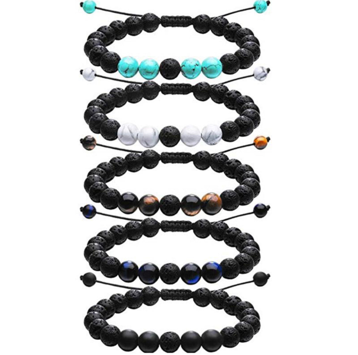 Aromatherapy Bead Adjustable Bracelets-4