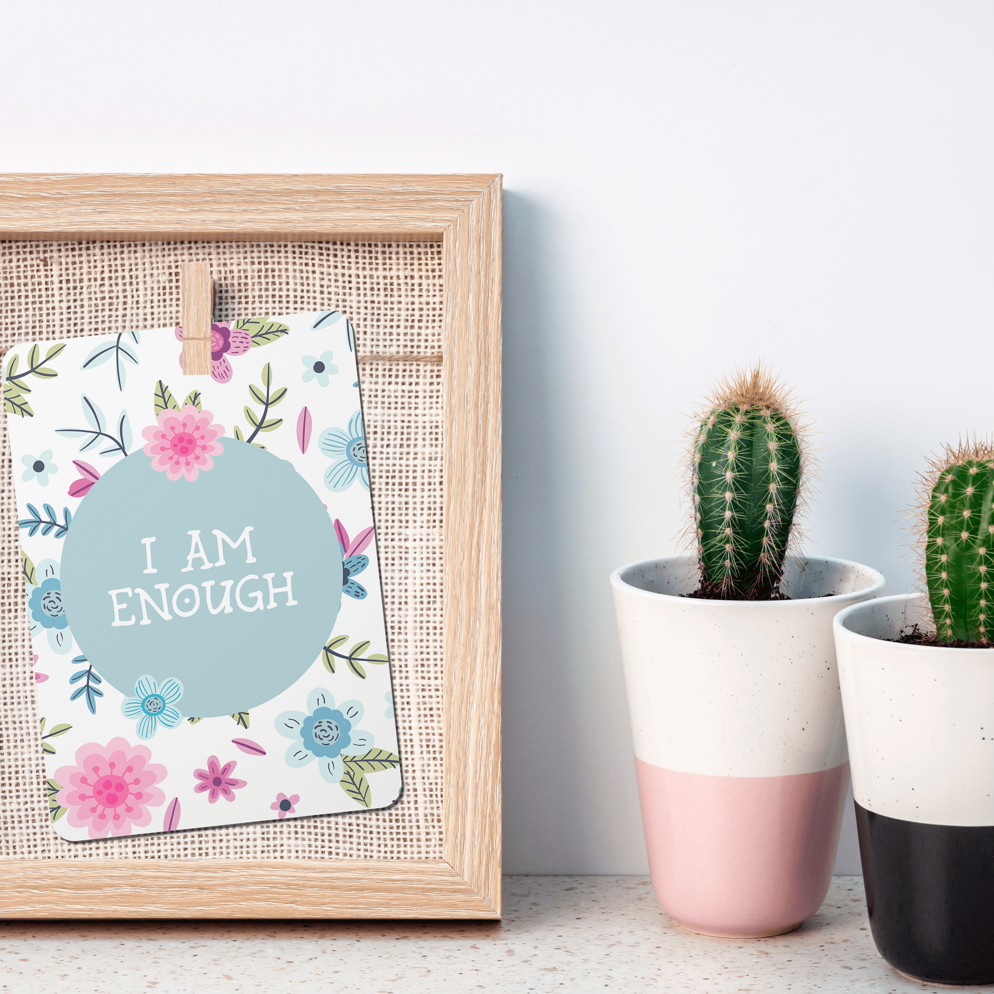 Pink Flowers Affirmation Cards - Set of 20-0